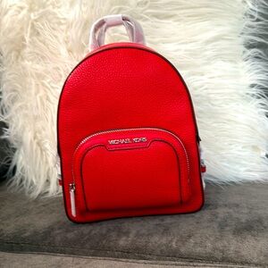 Jaycee Michael Kors BRIGHT RED Mini backpack Leather